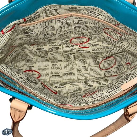 KATE SPADE Brightpeace (Turquoise Blue) RUDY HENRY STREET SHOULDER BAG/Purse NEW - Picture 10 of 16